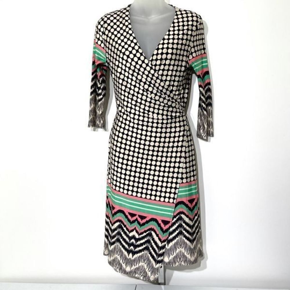 Purple Rain surplice crossover faux wrap dress S